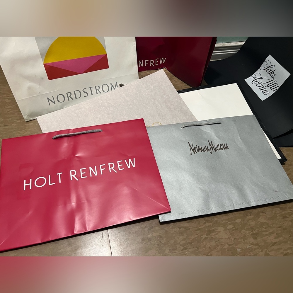 x8 Shopping Bag Lot Luxury Stores - Picture 2 of 4